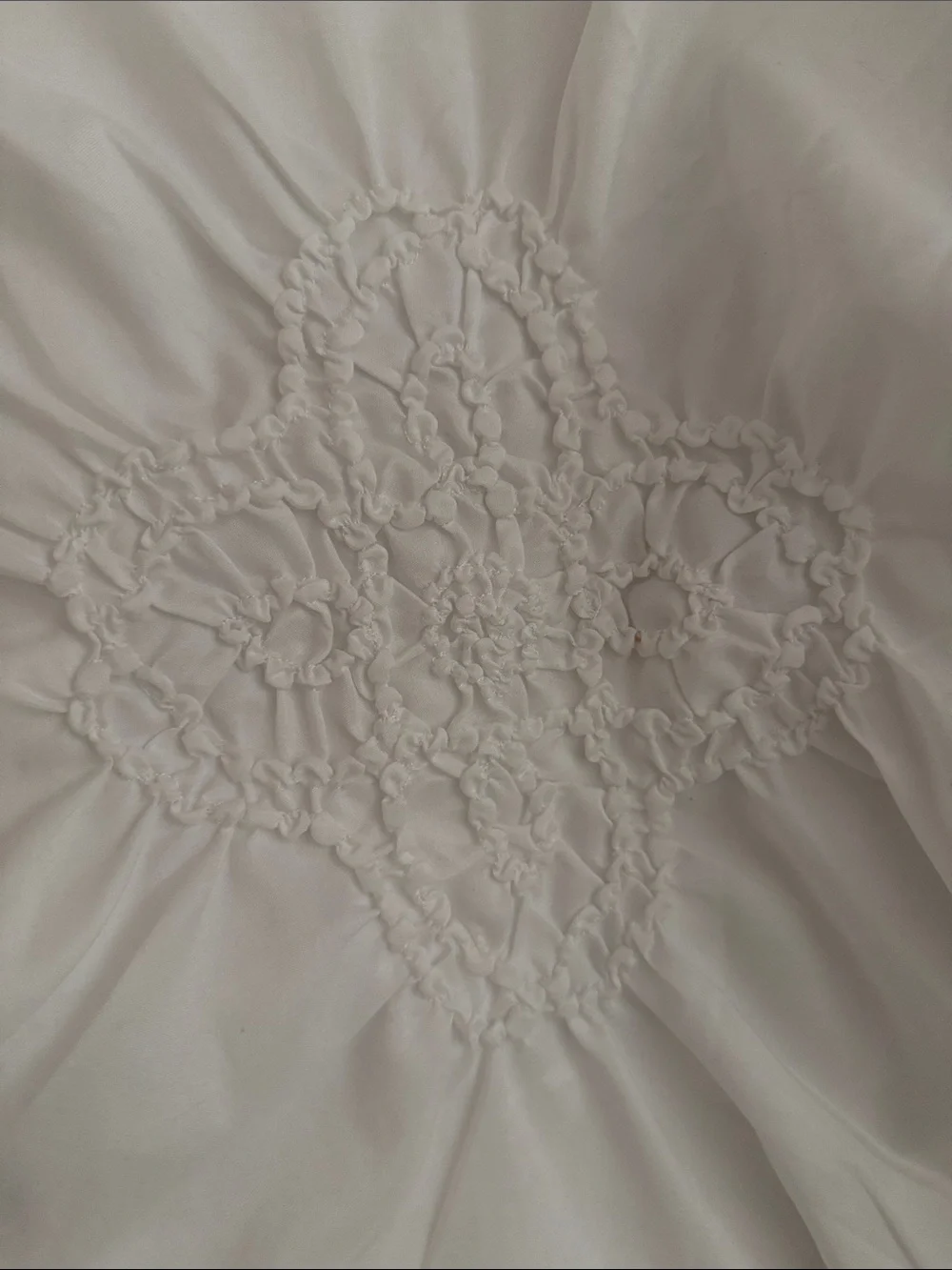 Christian Siriano Georgia Rouched King Pillow Shams White Set of 2